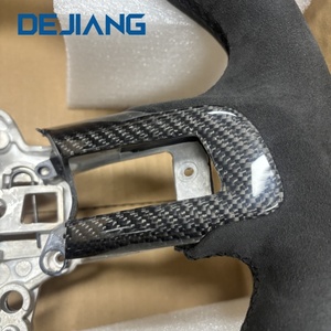 Dejiang พวงมาลัยคาร์บอนไฟเบอร์แบบเต็มรูปแบบ D/FLAT/<span class=keywords><strong>F1</strong></span>รูปร่างสำหรับ Mustang ST RS GT 500 350อัพเกรด - Product Image 4