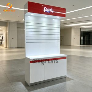 Armadietto con serratura per cellulari con pannelli espositivi a doghe, personalizzabile per negozi online di custodie per telefoni in Cina - Product Image 2