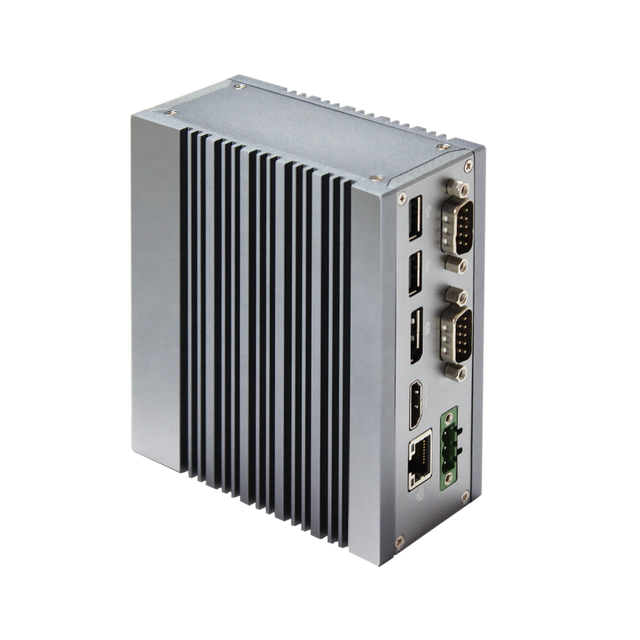 Industrial Fanless Mini PC Embedded Computer Intel J4205 J3455 N4200 Processor 3 LAN/4 COM/4 USB Supports Win10 Centos Ubuntu