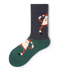 Chaussettes en coton personnalisées, 5 paires, chaussettes de Noël pour hommes, chaussettes fantaisie pour les fêtes, chaussettes formelles, cadeau de Noël d'hiver - Product Image 2