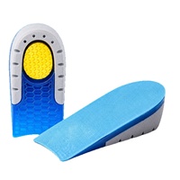 Semelles rehaussantes TPR de 4,5 cm avec motif nid d'abeille, inserts de talon amortis, rehausseurs de chaussures unisexes pour un confort accru