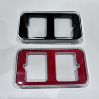 Lot de 2 boîtes de protection en acrylique pour pièces de monnaie NGC PCGS, étuis de présentation et de rangement pour téléphones portables, montres, bijoux, colliers, stylos