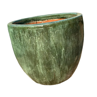 Pots à fleurs modernes de haute qualité à prix abordable, en céramique émaillée vietnamienne, pour la maison, le jardin et les restaurants