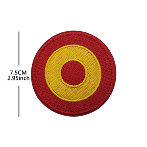 Parches Bordados Españoles con Cruz Borgoña, Tela de Fieltro Ecológica Termoadhesiva, Parches Personalizados para Mochilas, Sombreros y Ropa - Product Image 3