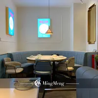 Mingmeng फर्नीचर अनुकूलित होटल रेस्तरां अर्धवृत्त रेस्टोरेंट सोफे बूथ दौर रेस्तरां बूथ
