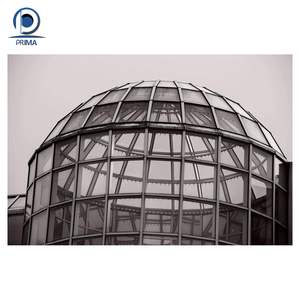 <span class=keywords><strong>Tettoia</strong></span> di <span class=keywords><strong>vetro</strong></span> Semi-sferica di lusso con <span class=keywords><strong>vetro</strong></span> laminato a basso contenuto di <span class=keywords><strong>ferro</strong></span> per il lucernario del cortile - Product Image 1