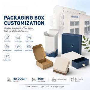 Caja de Cartón Corrugado Reciclado Plegable, Portátil, de Cuatro Colores, con Logotipo Personalizado de Alta Gama FX, para Embalaje de Marca - Product Image 5