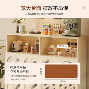Ultra-thin wall-mounted <b>sideboard</b>, modern minimalist style, living room tea cabinet, narrow <b>storage</b> cabinet, kitchen cabinet. - Product Image 4