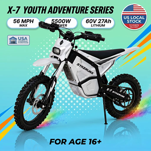 <span class=keywords><strong>Moto</strong></span> tout-terrain électrique SYKERUNS X7 5500W, 56 MPH, <span class=keywords><strong>moto</strong></span> tout-terrain pour adultes, 60V 27Ah, autonomie de 60 miles, <span class=keywords><strong>moto</strong></span> électrique, stock américain, prête à être expédiée - Product Image 1