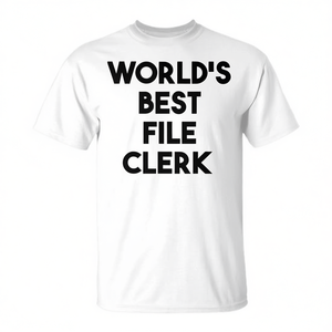 T-shirt promotionnel « Meilleur archiviste du monde » - Product Image 3