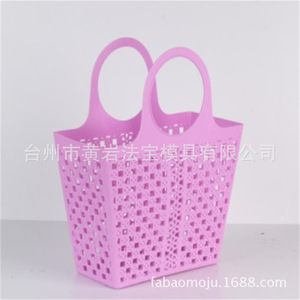 <b>Plastic</b> Shopping <b>Basket</b> Mold Injection Molding For Daily Necessities Horizontal Semi Fixed P20 Material - Product Image 1