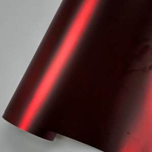 <span class=keywords><strong>TOP</strong></span> QUALITÉ Mat Chrome Rouge Emballage De Voiture <span class=keywords><strong>Vinyle</strong></span> Sans Bulles D'air PET PVC Feuille Auto-Adhésive pour Body Wrap Back PET - Product Image 3