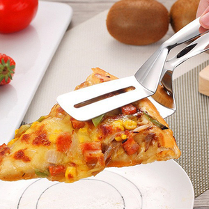 Outil de cuisine multifonctionnel en acier inoxydable Pince à frire en métal pour steak BBQ Pince à poisson Spatule à pain-pour les aliments frits - Product Image 6