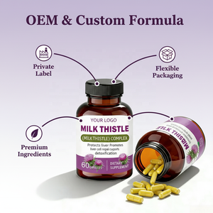 OEM/ODM Volwassen Mariadistel Complex Capsules - Aangepaste Private Label Leverondersteunende Supplement 60 Capsules - Product Image 3