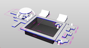 Plateforme flottante gonflable sur mesure Nova Large, bar de loisirs aquatiques, canapé, plateforme pour usage commercial, matériau PVC, divertissement aquatique - Product Image 6