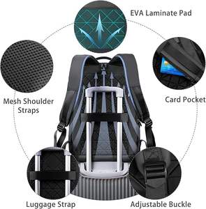 <b>Backpack</b> for Men Business Slim <b>Backpack</b> with USB Charger <b>Computer</b> Lightweight Anti-theft Travel - Product Image 6