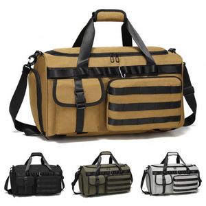 กระเป๋าเดินทางแบบยุทธวิธีสำหรับกีฬาและฟิตเนส: กระเป๋าออกกำลังกายพร้อมช่องใส่รองเท้า เหมาะสำหรับการเดินทางช่วงสุดสัปดาห์ - Product Image 4