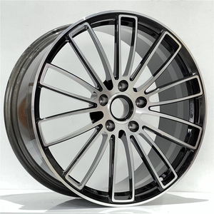 Cerchi in Lega di Alluminio Forgiati Monoblocco Personalizzati da 22 Pollici ET61 Neri con Finitura Lavorata 5x130 per Porsche Cayenne <span class=keywords><strong>Cayman</strong></span> 911 - Product Image 2