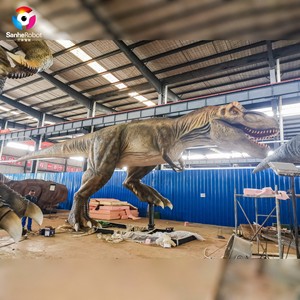 <span class=keywords><strong>T</strong></span>-<span class=keywords><strong>Rex</strong></span> animatronique grandeur nature de 15 m, dinosaure réaliste mécanique avec effet de fumée pour parc à thème jurassique - Product Image 4
