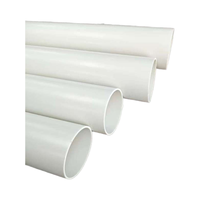 Tuyau de drainage en PVC haute pression DN50mm de 2 pouces, épaisseur de paroi de 2.0mm durable pour la plomberie d'évacuation des eaux usées souterraines
