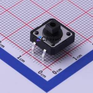 UK-B0262-FT-CJ-G73-DP25Y Tactile Switch Through hole,12x12mm Switch Single Pole Single Throw Rectangle Button 2.5N Through Hole - Product Image 1