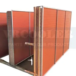 Lightweight Construction Water Chiller Coil Copper Fin Steam Radiator