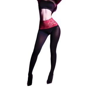 Sicilian Lace Waist Velvet Seamless Pantyhose 100D Thickened Warm High Elasticity Women's Autumn Winter Tights - Product Image 5