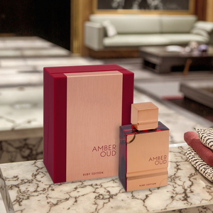 Perfume Árabe Al Haramaim de Alta Calidad al por Mayor, Edición Amber Oud Rouge Ruby Bleu, Fragancia Oriental, Perfume de Dubái - Product Image 1
