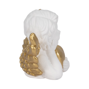 Statua Decorativa da Giardino Cherubino con Cuore per Esterni, Portico e Patio - Product Image 3