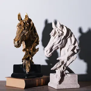 Commercio all'ingrosso Moderna Statua del Cavallo di Modo Della Decorazione Della Casa Mestieri Della Resina Desktop di Arti Mestieri