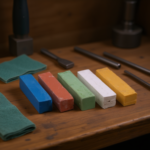 Pasta Abrasiva Fervi, Juego de 5 Colores para Pulir Metal y Madera - Product Image 3