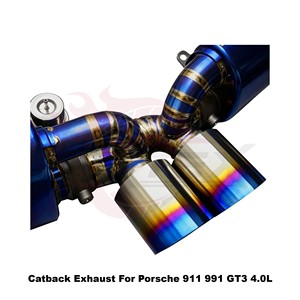 ระบบท่อไอเสียแบบ Catback วาล์ว Vortex Blue Titanium สำหรับ Porsche 911 991 GT3 GT3RS 4.0L Flat-6 ปี 2013-2019 ชุดแต่งแบบติดตั้งได้โดยตรง - Product Image 6