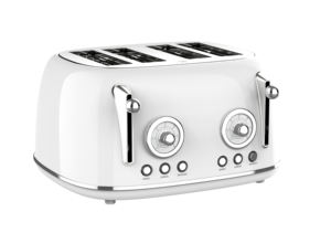 <span class=keywords><strong>Grille</strong></span>-<span class=keywords><strong>pain</strong></span> électrique automatique en acier inoxydable 4 tranches style rétro – Nouveauté 2023 en promotion - Product Image 6