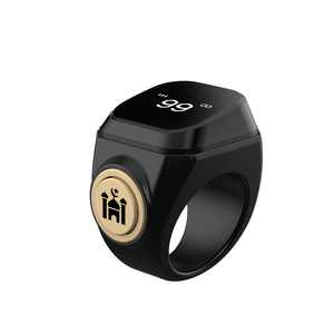 Anillo Inteligente Digital Tasbih con Pantalla Táctil, Recordatorio de Oración Musulmana Iqibla, Contador de Zikr, Anillo de Dedo, Venta al por Mayor - Product Image 1