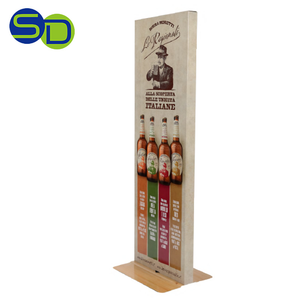 Exhibidor de punto de venta de madera, expositor de puntos de venta de refrescos, innovador de China, diseño gratis - Product Image 5