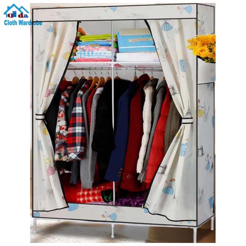 Imagem 3d tecido do armário roupas guarda-roupas cor rosa
