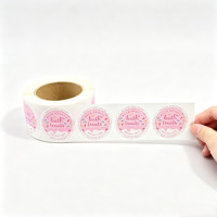 Autocollants en rouleau imprimés sur mesure, étiquettes autocollantes, étiquettes en rouleau imperméables pour emballages, boîtes cadeaux cosmétiques, bouteilles, pots