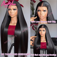 Nouvelle perruque frontale sans colle en cheveux vierges indiens bruts NewWave, double épaisseur, transparente pour dentelle HD 13x6 13x4, ondulée longue