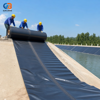 Géomembrane HDPE pour réservoir, 1,2 mm, norme ASTM, écologique, imperméable, pour la construction de bassins à poissons et de barrages