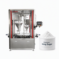 Système de remplissage de sucre glace entièrement automatique de qualité supérieure avec système de dosage à vis sans fin de précision micronique pour ligne de production de mise en bouteille continue