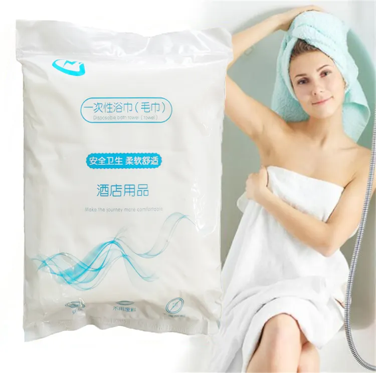 Serviette de bain jetable non compressée à séchage rapide pour le voyage