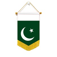 Drapeaux mini-guirlandes de voiture en gros 20x30cm Pakistan Décoration murale Petits ornements suspendus Impression numérique Matière satinée