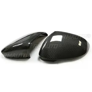 Cubiertas de Espejos Retrovisores de Fibra de Carbono Real para Volkswagen VW Golf 8 MK8 R-Line GTI 2020-IN - Product Image 4