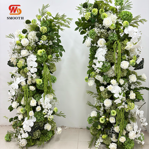 Arco de Flores Artificiales de Hortensias Verdes Elegantes de Nuevo Diseño para Decoración de Bodas y Eventos LEDA - Product Image 4