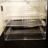 Vitrine de pâtisserie en métal portable vitrine transparente commerciale personnalisée pain boulangerie gâteau Dessert beignet étui pour café