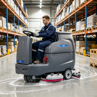Nettoyeur de sols autoporté à batterie IEC X180, largeur de lavage 860 mm, raclette 1200 mm
