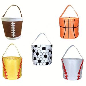 Sac fourre-tout personnalisé pour Halloween sur le thème du sport, avec nom personnalisé, pour le rugby, le baseball, ou comme seau à bonbons pour la fête d'Halloween - Product Image 6