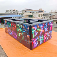Inflatables Giant Halloween Inflatable Laser Tag Maze Inflatable Haunted House Maze Tent