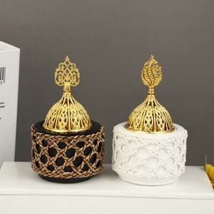 도매 새로운 중동 미니 향 버너 금속 코일 향 홀더 향 버너 가정 장식 - Product Image 2