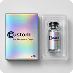 Scatola Pieghevole Personalizzata per Confezioni Vuote da 3ml, Scatola in Carta con Goffratura e Stampa in Oro per Prodotti Farmaceutici - Product Image 2